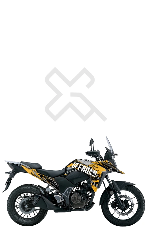 Off Road Edition Full Body Sticker Compatible with V Strom 250 | Made in Premium Matte Vinyl with FPF (Fade Protection Film), Waterproof, Precut Sticker, Pack of 1